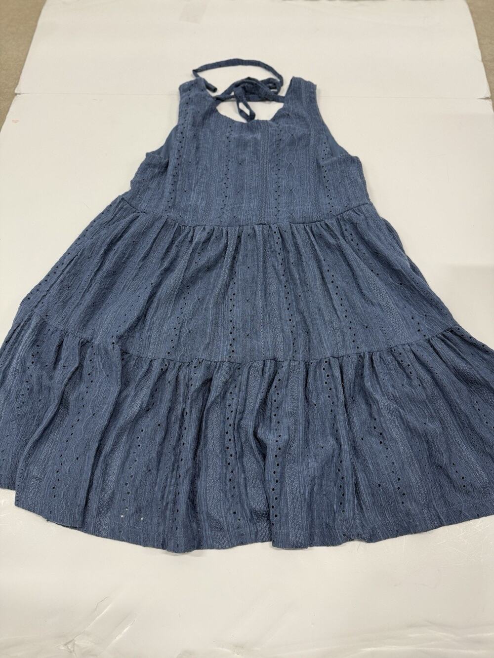 Blue Babydoll Dress Y2K Fashion Vintage rewind Layered Size Small